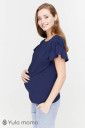 Блузка для беременных и кормления Rowena, темно-синий