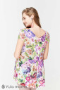 Блуза для беременных и кормления Remy, экрю с яркими цветами