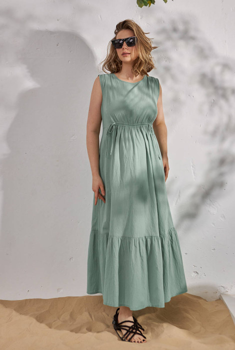 Сукня для вагітних, з секретом для годування Noemie зелений