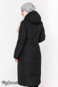 Зимнее пальто для беременных Tokyo (аквамарин/черный)