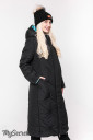 Зимове пальто для вагітних Tokyo (аквамарин/чорний)
