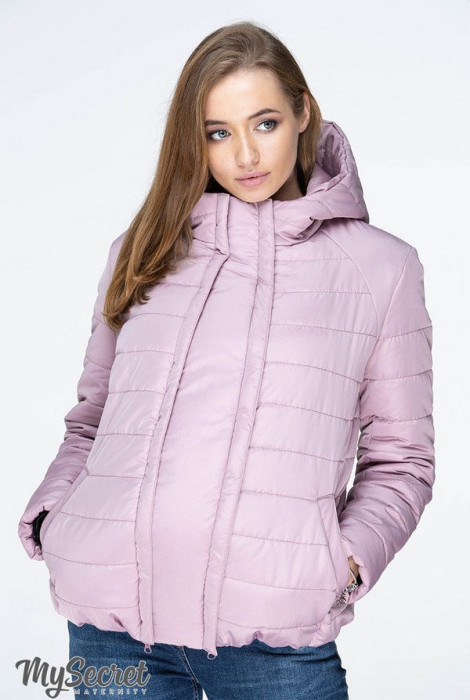 Демисезонная куртка для беременных Marais, серо-розовый