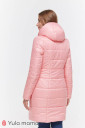 Зимнее пальто для беременных Kristin, металлик графит с розовым