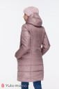 Зимове пальто для вагітних Mariet, бежевий з пудрою