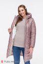 Зимове пальто для вагітних Mariet, бежевий з пудрою