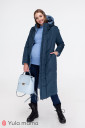 Зимнее пальто для беременных Tokyo, синий с голубым