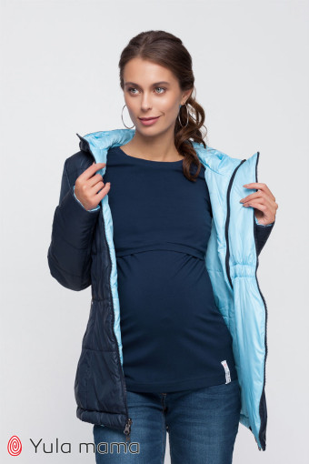 Куртка для вагітних Floyd, темно-синій з блакитним