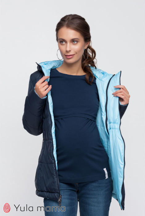 Куртка для вагітних Floyd, темно-синій з блакитним