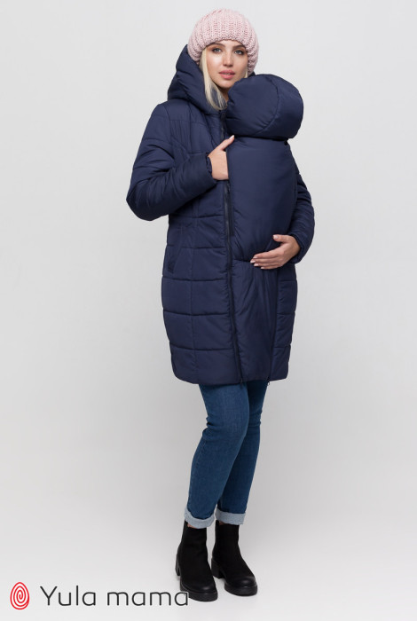 Пальто Abigail для беременных и слингоношения, Темно-синий