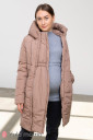 Тепле зимове пальто для вагітних Eyla, капучіно