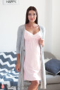 Ночная рубашка для беременных и кормления Monika new, бледно-розовый
