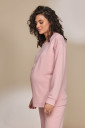 Теплая пижама для беременных и кормления Wendy, розового цвета