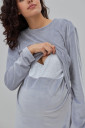 Велюрова піжама з начосоми для вагітних і годування Hygge