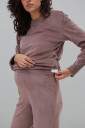 Велюровая пижама с начесомы для беременных и кормление Hygge