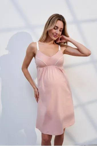 Ночная рубашка Serafina для беременных и кормления, пудра