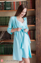 Нічна сорочка Monika new для вагітних і годування, блакитний