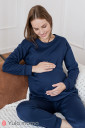 Пижама Wendy для беременных и кормления, т.синий