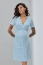 Ночная рубашка Alisa light для беременных и кормления, голубой