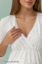 Ночная рубашка Alisa для беременных и кормления, Голубые звёзды на молочном