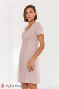 Нічна сорочка Alisa light для вагітних і годування, світлий капучіно