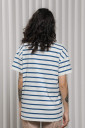 Смугаста футболка Kirby для вагітних з секретом для годування, біло-синя