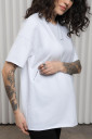 Базова футболка Viva для вагітних з секретом для годування, біла