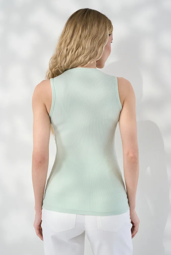 Акцентна майка для вагітних із секретом для годування Jade, зелена Акцентна майка для вагітних із секретом для годування Jade, зелена