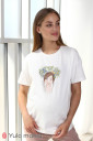 Патриотичная футболка для беременных и с секретом кормления Dais