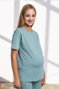 Базова футболка Muse для вагітних з секретом для годування, полин