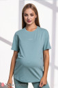 Базова футболка Muse для вагітних з секретом для годування, полин