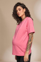 Базовая футболка Muse для беременных с секретом для кормления, малина