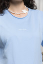 Костюм для беременных футболка и шорты Mikaela, голубого цвета