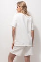 Костюм для вагітних футболка та шорти Mikaela, молочного кольору