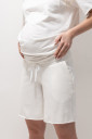 Костюм для вагітних футболка та шорти Mikaela, молочного кольору