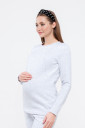 Теплый костюм для беременных и кормления Halle, светло-серый меланж