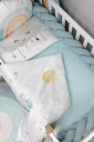 Комплект детского постельного белья + кокон, Радужный единорог