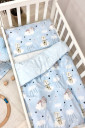 Комплект переменной детского постельного белья Baby Design, голубой