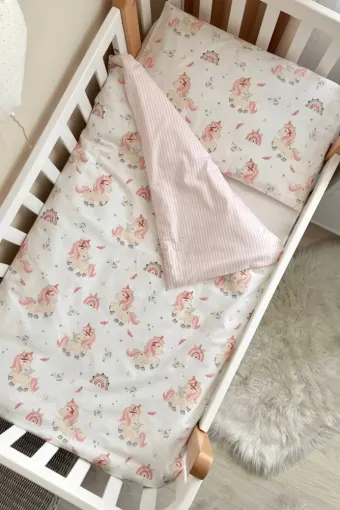 Комплект змінної дитячої постільної білизни Baby Mix, Єдиноріжки