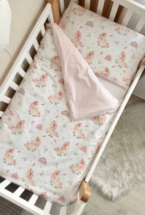 Змінний комплект постільної білизни Baby Mix з єдиноріжками