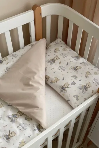 Комплект змінної дитячої постільної білизни Baby Mix, Ведмедик