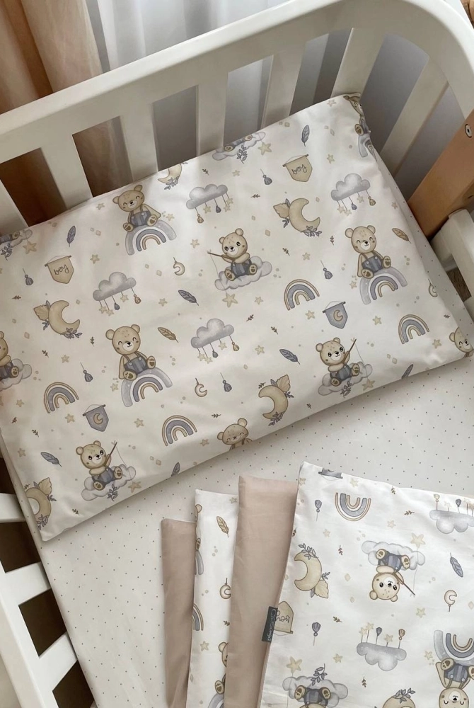 Змінний комплект постільної білизни Baby Mix, Ведмедик boy синій Змінний комплект постільної білизни Baby Mix, Ведмедик boy синій