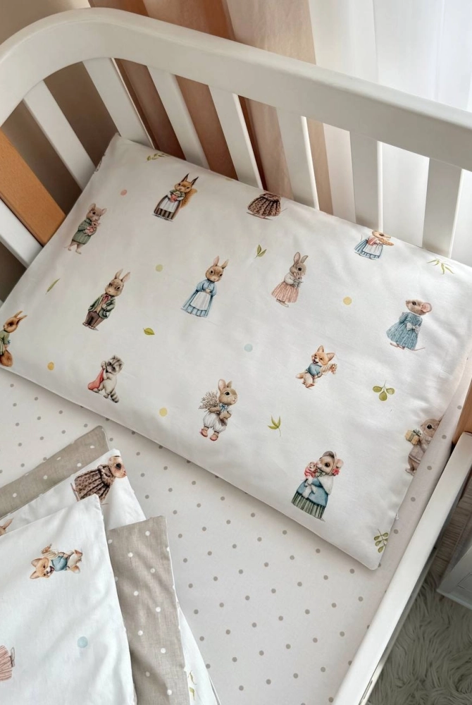 Змінний комплект постільної білизни Baby Mix з зайчиками Змінний комплект постільної білизни Baby Mix з зайчиками