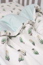 Комплект сменного детского постельного белья Baby mix, Мятные перышки