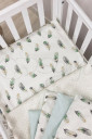 Комплект сменного детского постельного белья Baby mix, Мятные перышки