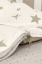 Сменный комплект постельного белья Happy night, Звёзды бежевые на белом