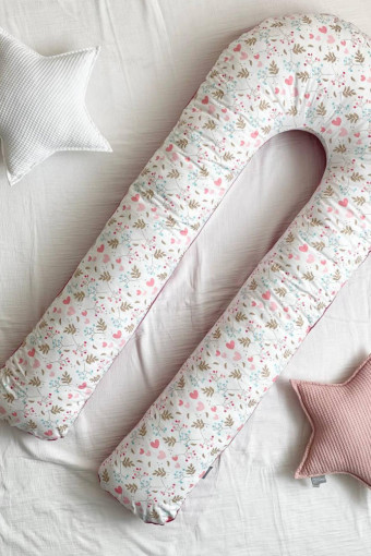 U-подібна подушка для вагітних Сердечки