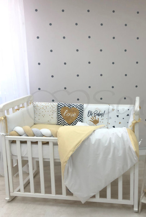 Комплект захисних бортиків в дитяче ліжко Baby Design, Oh Baby