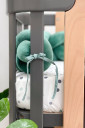 Захисний бортик-косичка в дитяче ліжечко, зеленого кольору