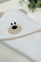 Махровое полотенце-уголок Тедди, белый