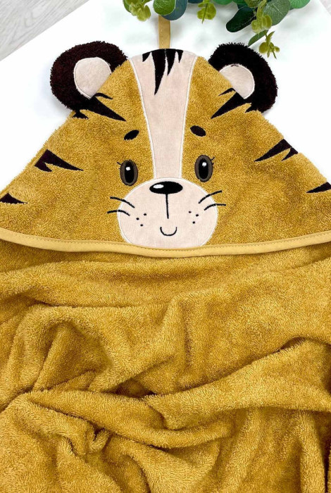 Махровое полотенце-уголок Тигрюля